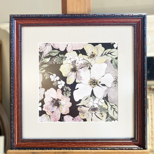 Frame with passepartout „Spring Flowers”