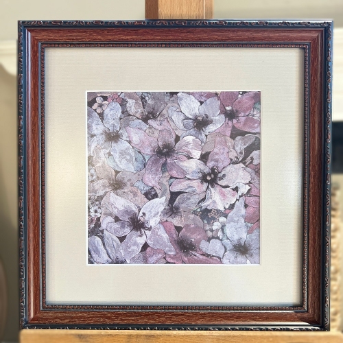 Frame with passepartout „Spring Flowers”